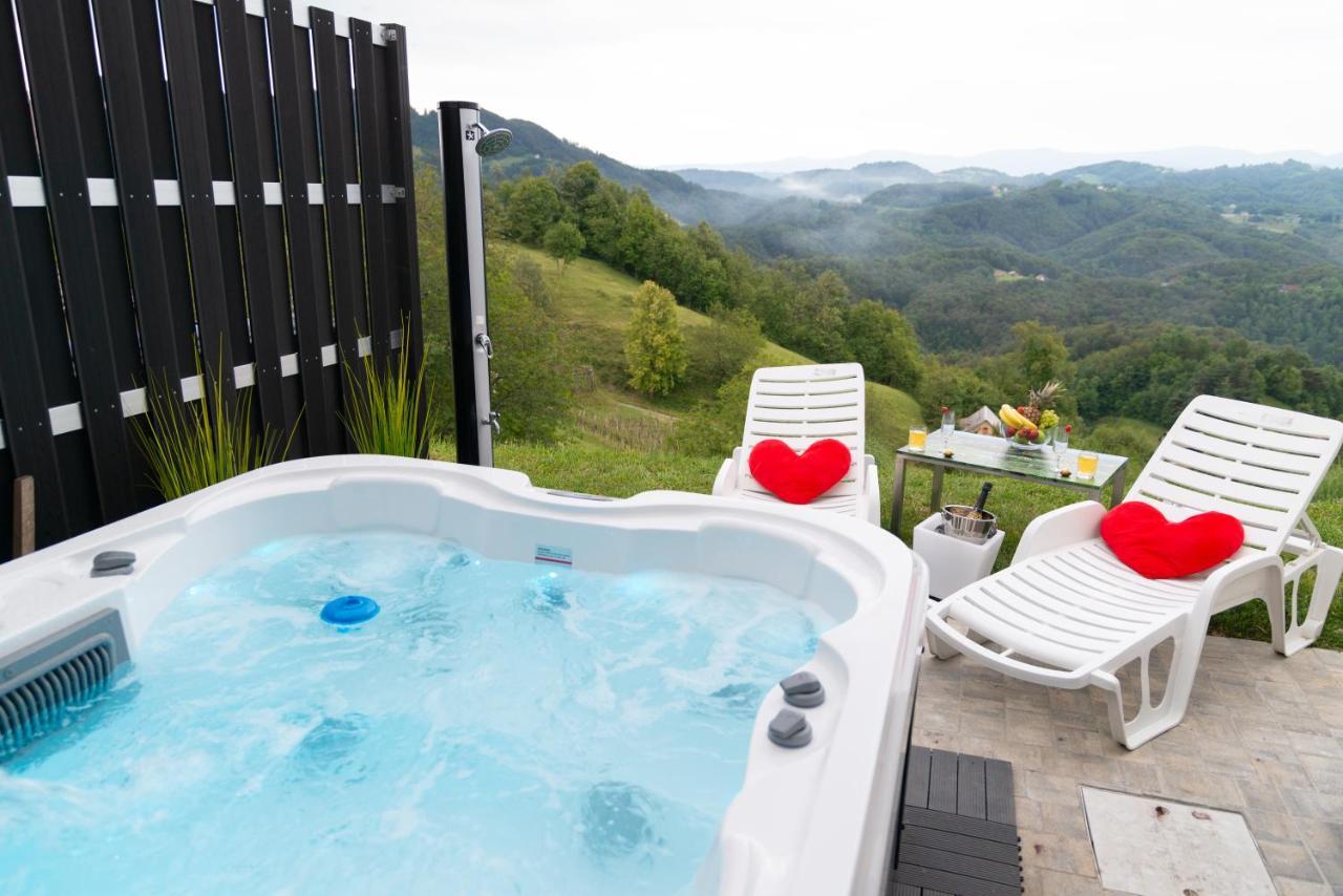 Tanja S Holiday Home In Nature With Sauna And Hot Tub Gorica pri Slivnici ภายนอก รูปภาพ