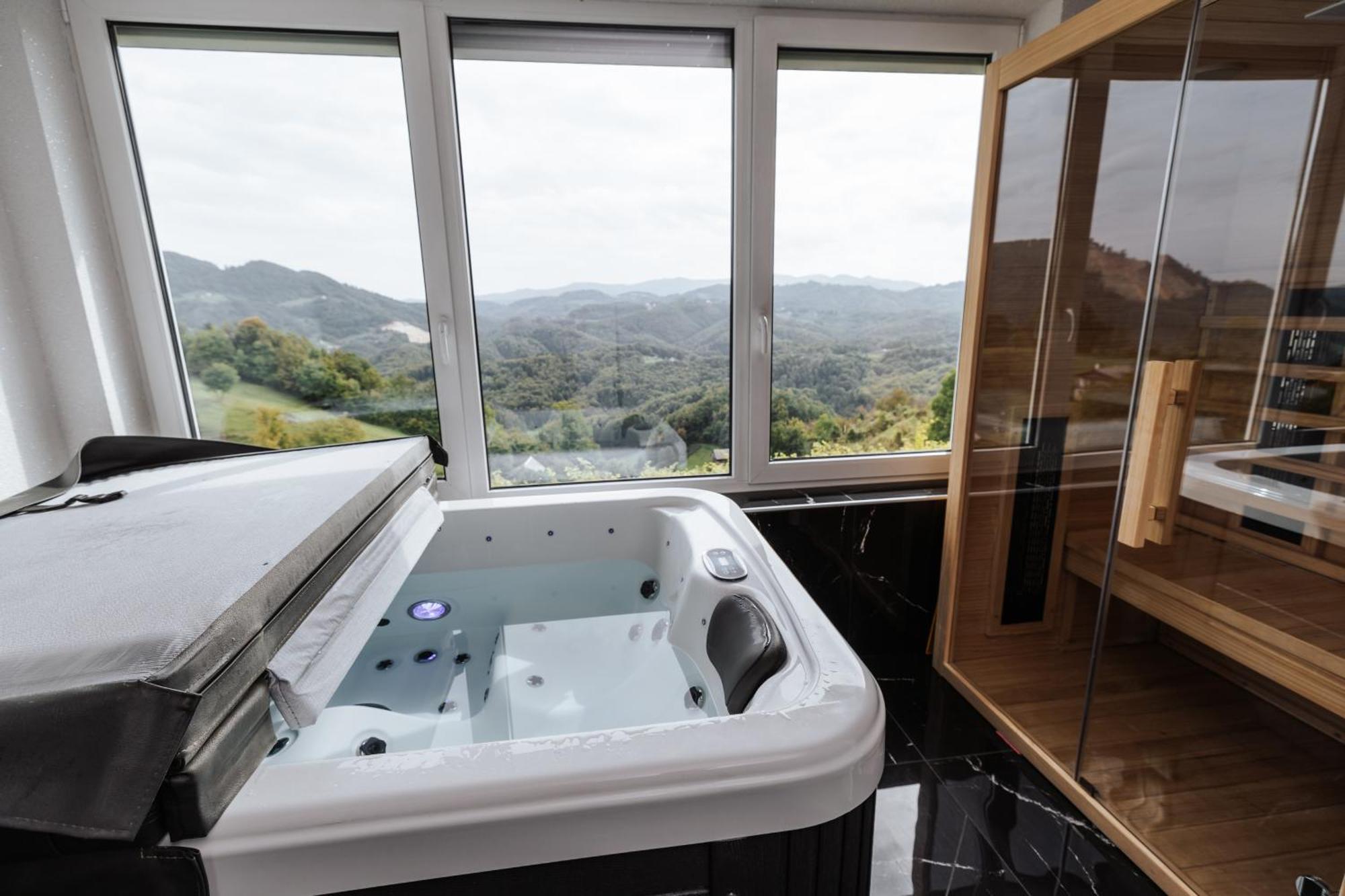 Tanja S Holiday Home In Nature With Sauna And Hot Tub Gorica pri Slivnici ภายนอก รูปภาพ