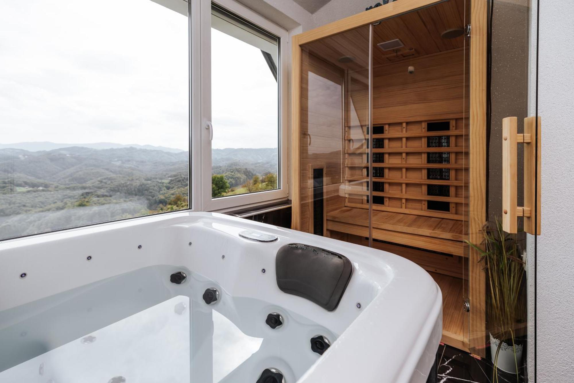 Tanja S Holiday Home In Nature With Sauna And Hot Tub Gorica pri Slivnici ภายนอก รูปภาพ